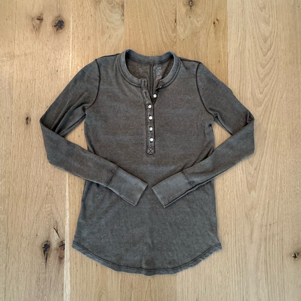 Aerie Real Soft Henley - XS
